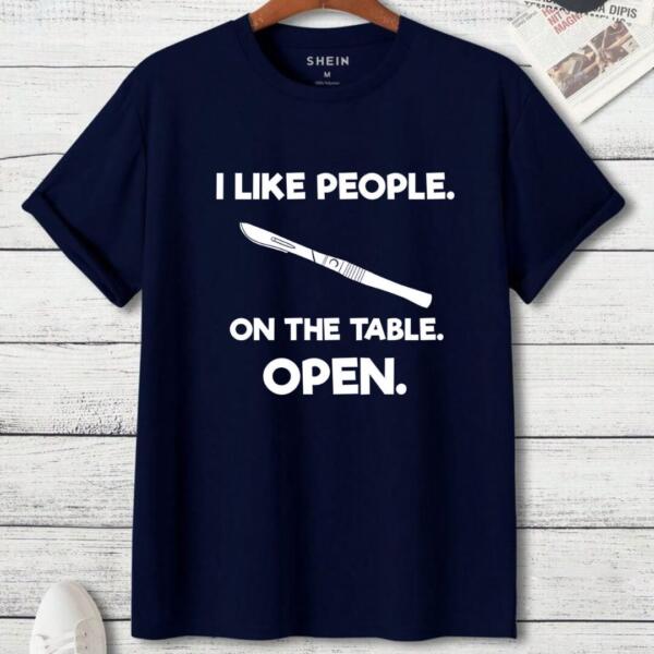 I Like People On The Table Open T-Shirt (3)