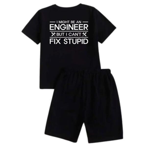 I Might be An Engineer But I Cannot Fix Stupidity Short Tracksuit