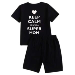 Keep Calm You're A Super Mom Short Tracksuit