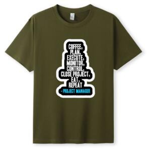 Project Manager Coffee Plan Execute T-Shirt (5)