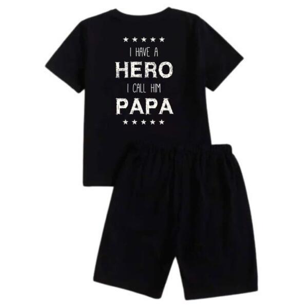 I Have A Hero I Call Him Papa Short Tracksuit