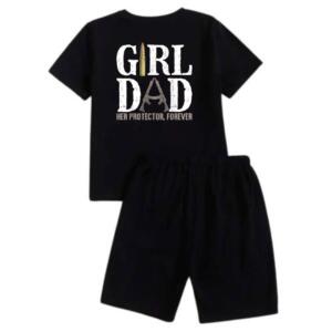 Girl Dad Her Protector Forever Short Tracksuit
