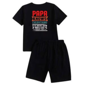 Papa Knows Everything Short Tracksuit