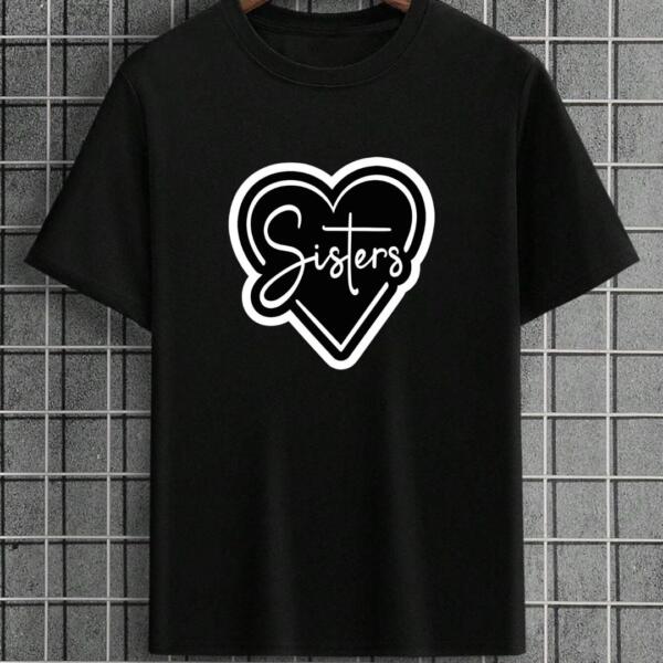 Sisters Heart T-Shirt Sisters Heart T-Shirt