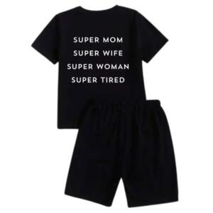 Super Mom Super Wife Short Tracksuit