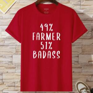 49 % Farmer 51 % Badass T-Shirt - Image 8