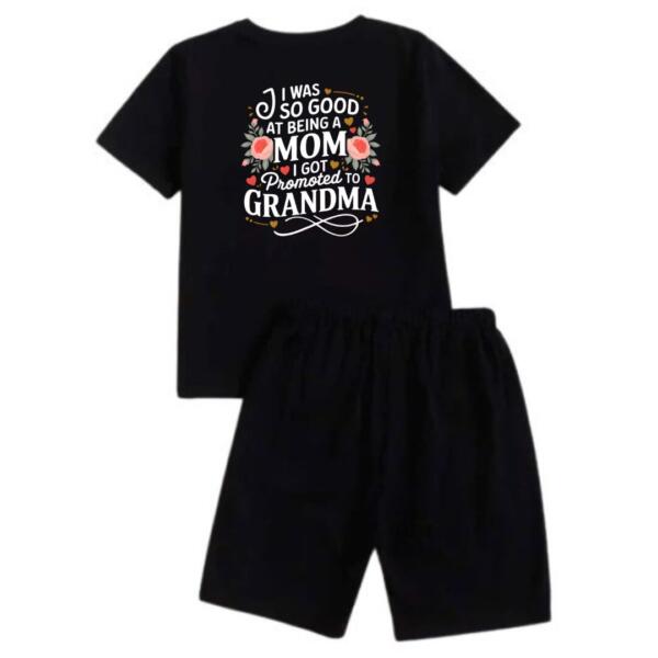 I Was Good At Being A Mom So I Got Promoted To Grandma Short Tracksuit