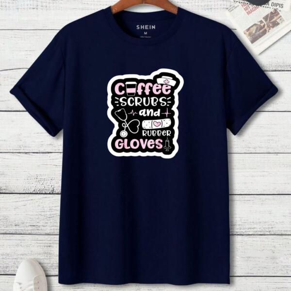 Coffee Scrubs And Rubber Gloves T-Shirt (3)