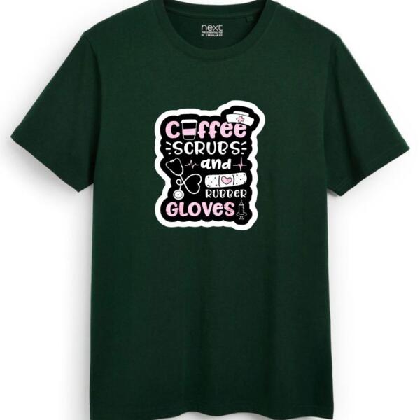 Coffee Scrubs And Rubber Gloves T-Shirt (7)