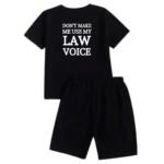 Don't Make Me Use My Law Voice Short Tracksuit