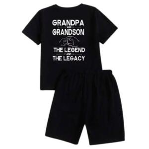 Grandpa And Grandson The Legend The Legacy Short Tracksuit