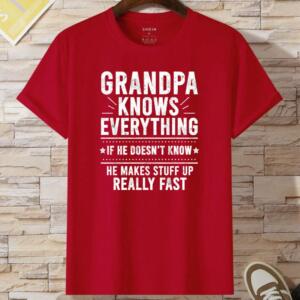 Grandpa Knows Everything T-shirt - Image 8
