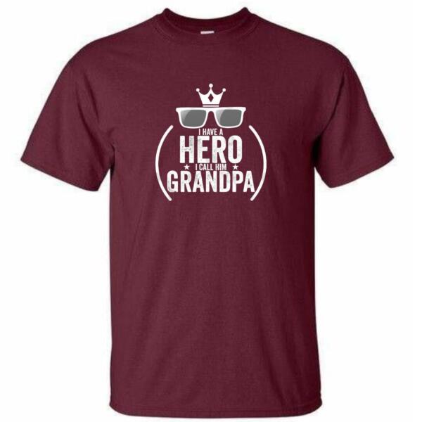 I Have A Hero I Call Jim Grandpa T-Shirt