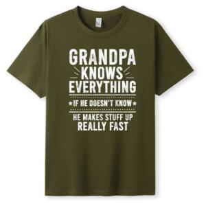 Grandpa Knows Everything T-shirt - Image 5