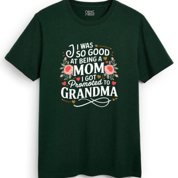 I Was So Good At Being Mom I Got Promoted To Grandma T-shirt
