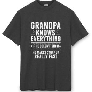 Grandpa Knows Everything T-shirt - Image 2