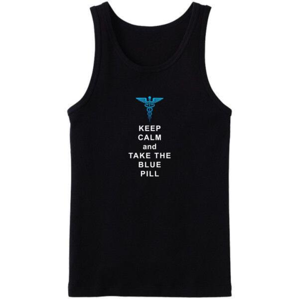 Keep Calm And Take The Blue Pill Tanktop