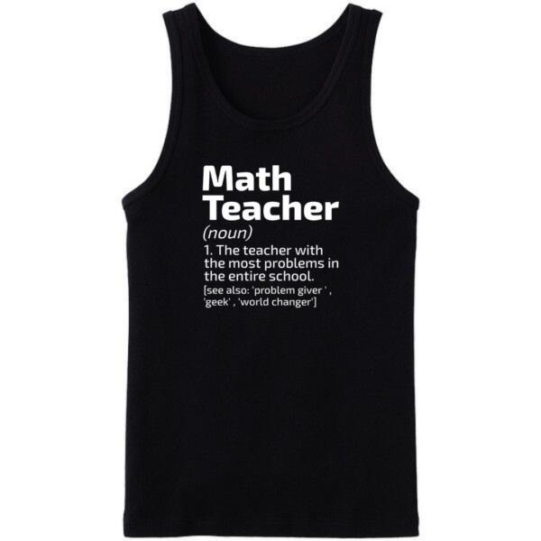 Math Teacher Tanktop