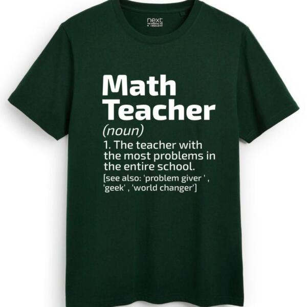Math Teacher Definition T-Shirt (7)