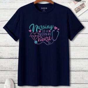 Nursing Is A Work Of Heart T-Shirt (3)