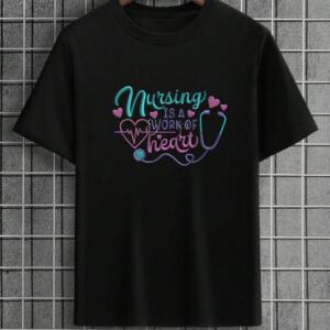 Nursing Is A Work Of Heart T-Shirt