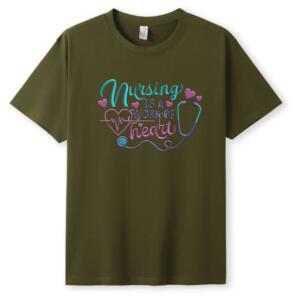 Nursing Is A Work Of Heart T-Shirt (5)