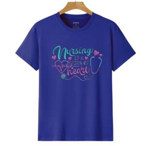 Nursing Is A Work Of Heart T-Shirt (6)