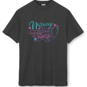 Nursing Is A Work Of Heart T-Shirt (8)