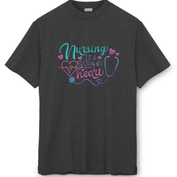 Nursing Is A Work Of Heart T-Shirt (8)