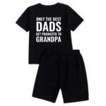 Only The Best Dad Get Promoted To Grandpa Short Tracksuit