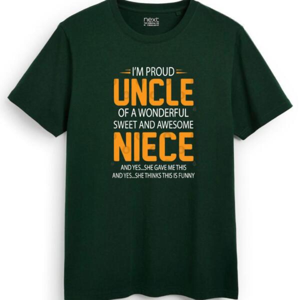 Proud Uncle Of A Wonderful Niece T-Shirt (7)