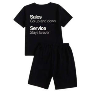 Sales Go Up And Down Service Stays Forever Short Tracksuit
