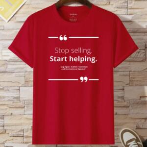 Stop Selling Start Helping T-Shirt - Image 2