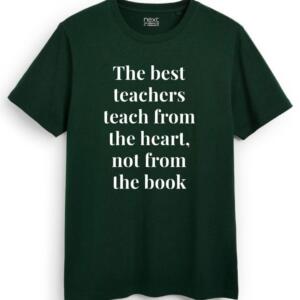 The Best Teacher Teaches From Heart T-Shirt (7)