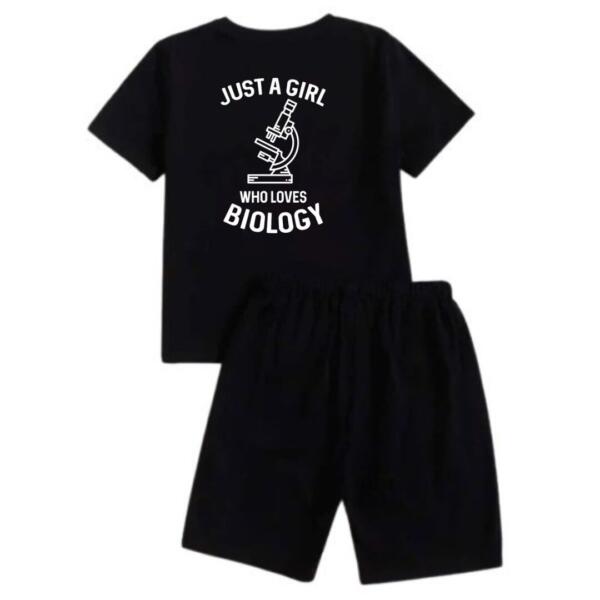 Just A Girl Who Loves Biology Short Tracksuit