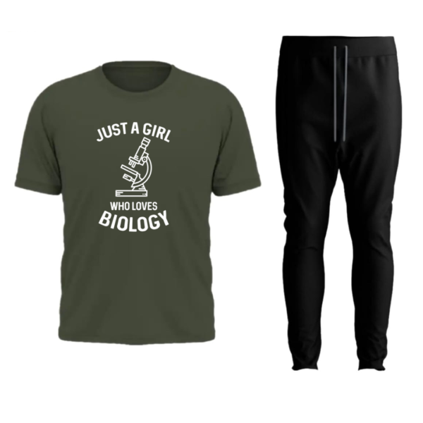 Just A Girl Who Loves Biology Tracksuit