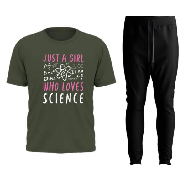 Just A Girl Who Loves Science Tracksuit