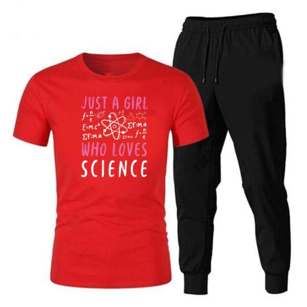 Just A Girl Who Loves Science Tracksuit