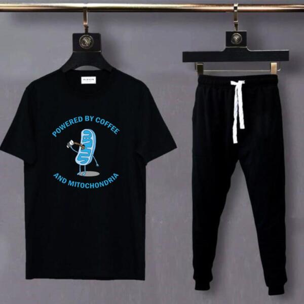 Powered By Coffee And Mitochondria Tracksuit Powered By Coffee And Mitochondria Tracksuit