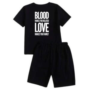 Blood Makes You Related Love Makes You Family Short Tracksuit