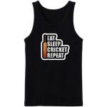 Eat Sleep Cricket Repeat Tanktop