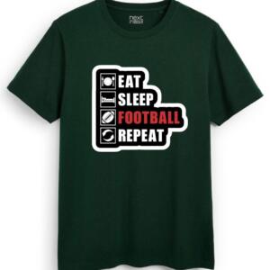 Eat Sleep Football Repeat T-Shirt - Image 8