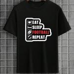 Eat Sleep Football Repeat T-Shirt
