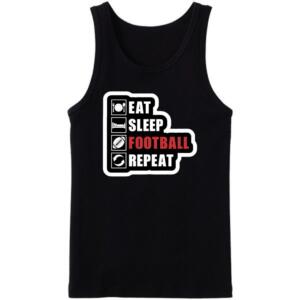 Eat Sleep Football Repeat Tanktop