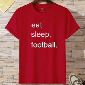Eat Sleep Football T-Shirt - Image 2