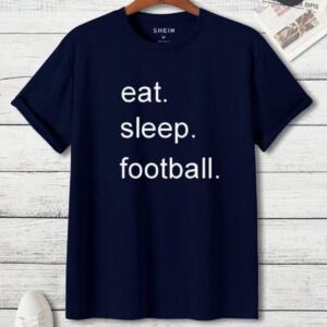 Eat Sleep Football T-Shirt - Image 3