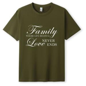 Family Where Life Begins And Love Never Ends T-Shirt - Image 5