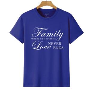 Family Where Life Begins And Love Never Ends T-Shirt - Image 4