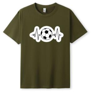 Football Heartbeat T-Shirt - Image 5