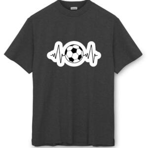 Football Heartbeat T-Shirt - Image 2
